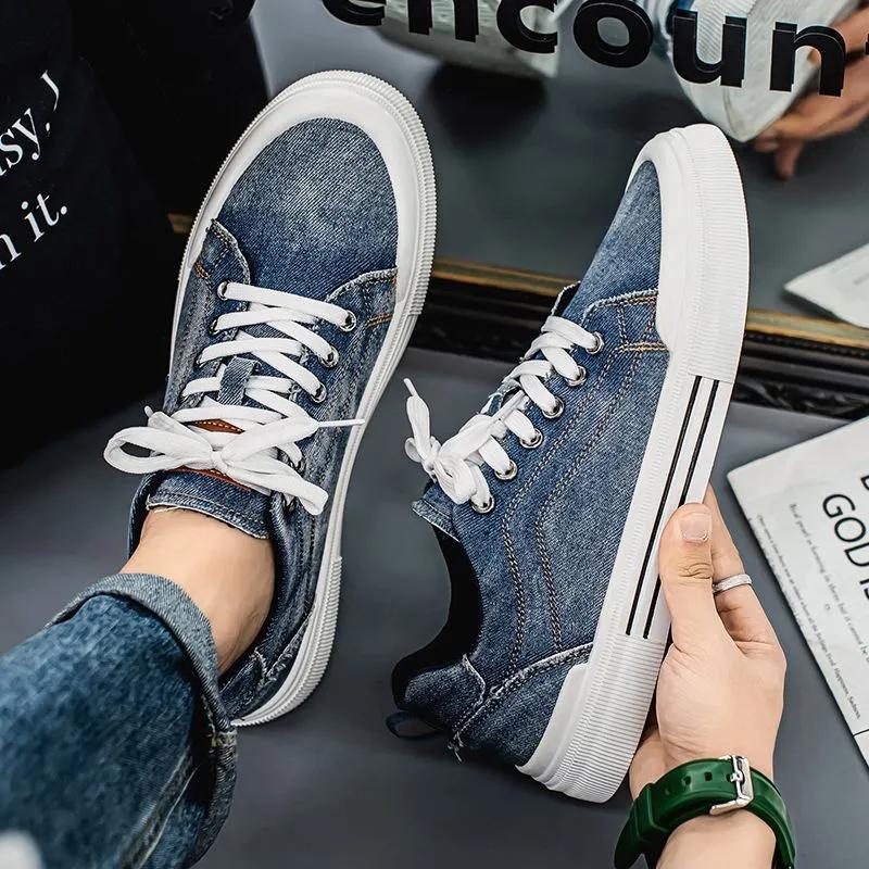 Spring and Summer Cloth Shoes Men's Low-cut Fashion All-match Breathable Canvas Shoes Liandi Mid-heel Youth Non-slip