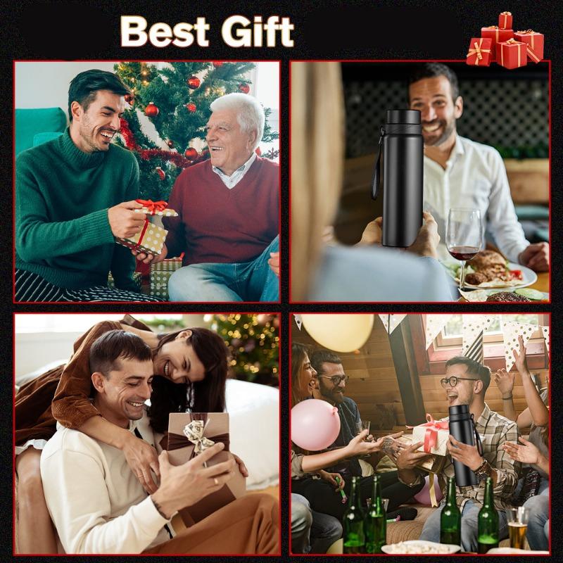 Умный термос из нержавеющей стали большой емкости 1000 мл, портативный уличный подарочный флакон, дисплей температуры, интеллектуальный вакуумный термос, спортивный чайник