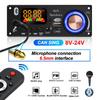 8V-24V Bluetooth 5.0 Mp3 Decoder Board Wireless Audio Receiver with Microphone USB 3.5mm AUX TF FM Radio Module