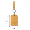PU Leather Card Holder Keychain Key Ring Door Lock Access Tags ID Card Case Keychain Access Card Bag Key Tag Ring