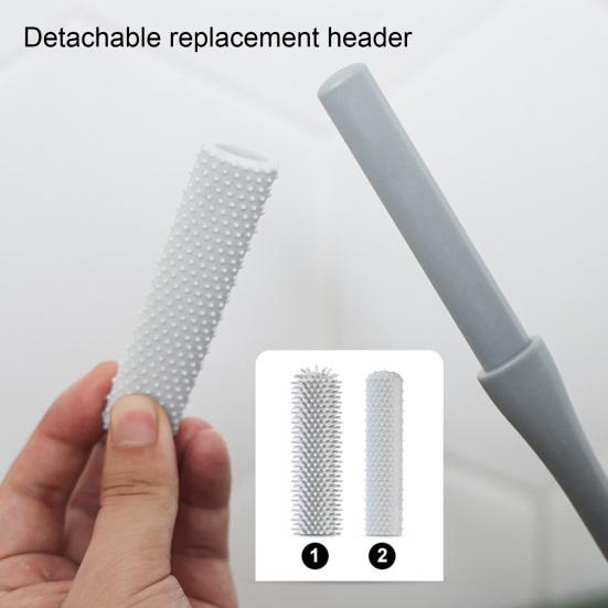 Foot Scrubber Brush Anti-Itch Exfoliating Brush Head Soft Bristles Long Handle Toe Cleaning Brush for Deep Cleaning Easy To Use And Clean Foot