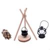 7x 1/12 Doll House Camping Kits Campfire Pretend Play Simulation Miniature Scene Model Dollhouse
