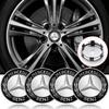 4Pcs Car Wheel Center Hub Cap Car Rims Dust-proof Cover Hubcaps For AMG GLC GLK W211 W221 W220 W163 W164 W203 W204 A B C E S SLK Class