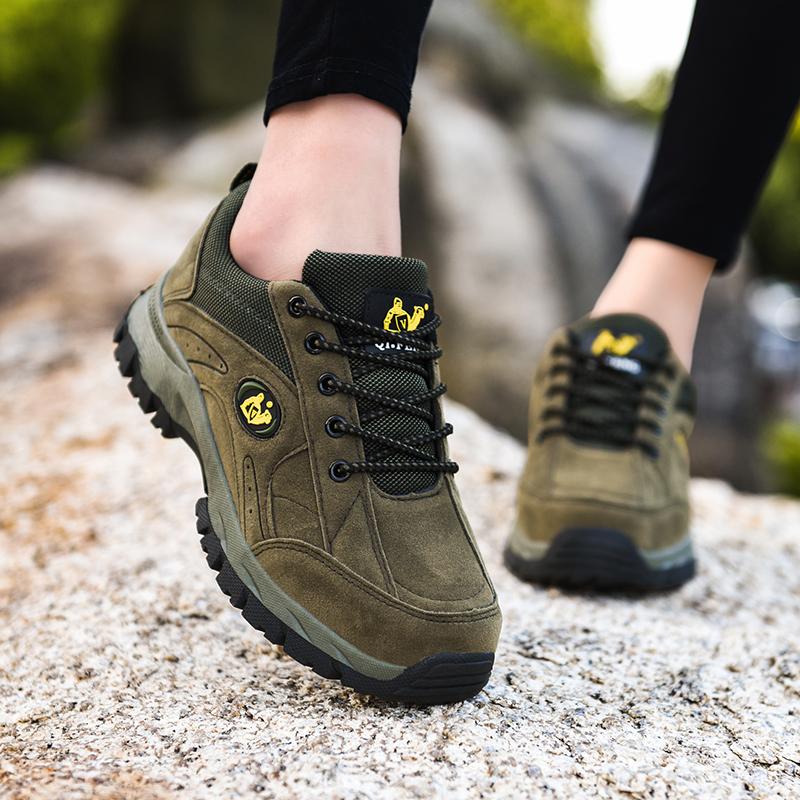 Winter Fur Warm Men's Hiking Shoes Wear-resistant Hunting Tactical Sneakers Women Trekking Mountain Shoes Unisex 36-48