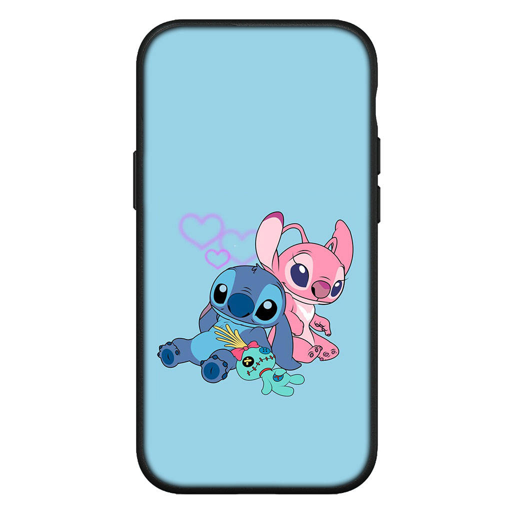 Cover for iPhone 15 14 Xiaomi Redmi Note 13 12 11 Pro Max X 8 7 9 XR Samsung Galaxy S24 S23 A05 OPPO A15 Huawei Lilo Anime Blue Stitch Pink Phone Case