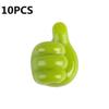 4/10Pcs Self Adhesive Silicone Thumb Wall Hooks Multifunctional Adhesive Cable Organizer Clip Key Hook Wall Hanger Storage Hooks