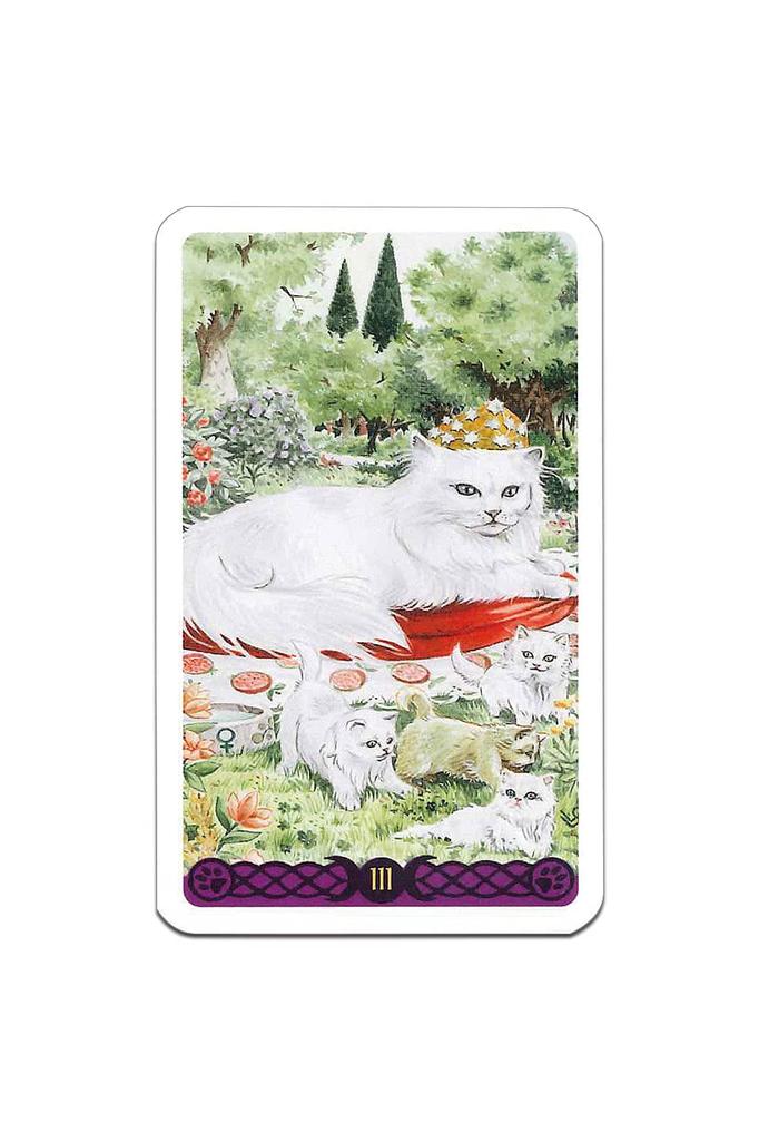 Tarot Cards Mini Size Fortune Telling 78 Cards Miniature Tarot of Pagan Cats Tarot Cards with Japanese Booklet "pocket Manual"