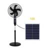 Solar-Powered 16" Rechargeable Floor Fan with Remote - Long Battery Life for Outdoor Use