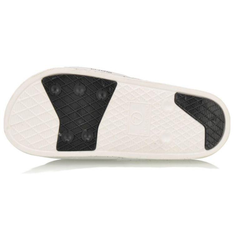 Li Ning Hot Versatile Casual Wear Resistant Non-Slip Slide Sandals Women Footwear White Black AGAM014-1