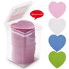Candy Heart-Shaped Magic Cotton Eyelash Glue Cleaning Pads