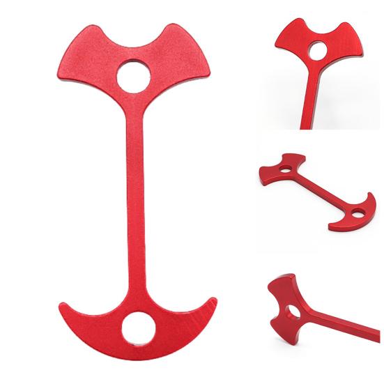 Fishbone Desk Tent Stake Heavy Duty Aluminum Alloy Outdoor Garden Camping Tarp Canopy Awning Windproof Board Plank Board Floor Spike Tent Peg