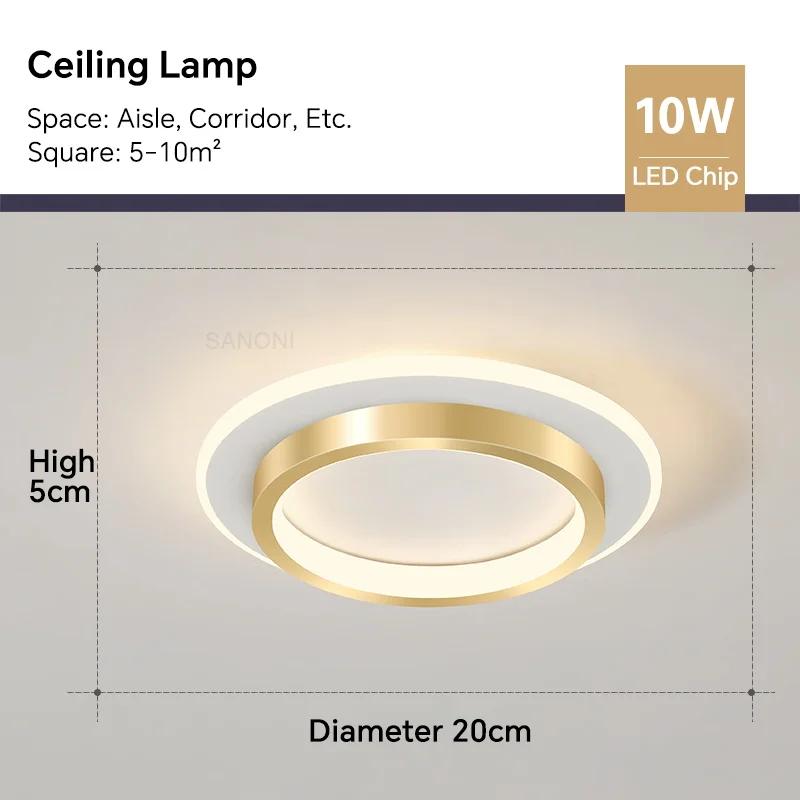 Modern LED Ceiling Lamp For Living Room Stair Aisle Cloakroom Hallway Bedroom Ceiling Light Indoor Home Decor Lighting Fixture