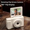 48MP Digital Camera with LED Fill Light 180-Degree Flip Screen Compact Design Portable Camera Vlogging Recorder