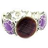 [G6035] - Designer Bracelet 'Princesse Pop' Purple Green