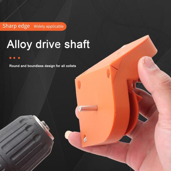 Drill Bit Sharpener Tool with Grinding Wheels Durable Construction Compact Design Portable Universal Versatile Drill Bit Grinding Tool