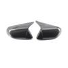 Carbon Fiber Paste Directly Car Rearview Side Mirror Covers Cap Horn Style For Ford Mustang 2015 2016 2017