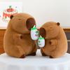 Cute Bottle Capybar Plush Toys Children's Meal Comfort Doll Bedroom Ornaments Mother and Baby Shop Gifts