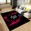 3D Creative Music Cartoon Area Rug Large,Carpet Rug for Living Room Bedroom Sofa Doormat Decoration,kids Play Non-slip Floor Mat