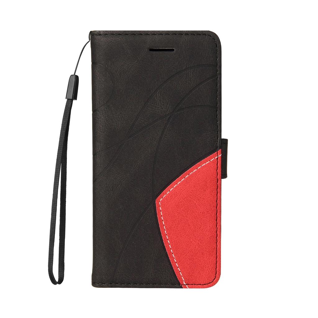 For Nokia 5.3,Nokia 3.4,Nokia 5.4,Nokia 2.4,Nokia G10,G20...Line Pattern Style Splicing Design PU Leather Flip Stand Wallet Phone Bag Case with Card
