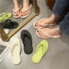 New Flip-flops Women's Summer EVA Stepping On Shit Feeling Beach Flat Bottom Outer Wear Pinch Slippers