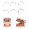 1 Pair with Metal Wires Temporary Tooth Decoration Colorful Metal Bracket Teeth