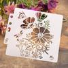 Painting Stencils 1 Pc 14.1*13cm Embossing Stencils Scrapbooking PET Plastic Album Crafts White Painting Stencil Accessories