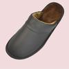 Fleece Warm Winter Cow Split Leather Unisex Handmade Slippers Slip On Soft Comfortable Bedroom Indoor Flats Men Women Padded Warm Slippers Shoes