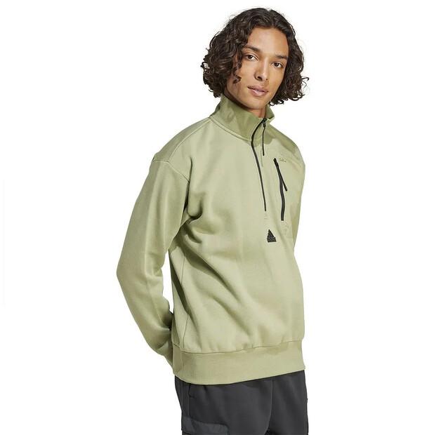 Adidas City Escape Fleece Half Zip Sweatshirt