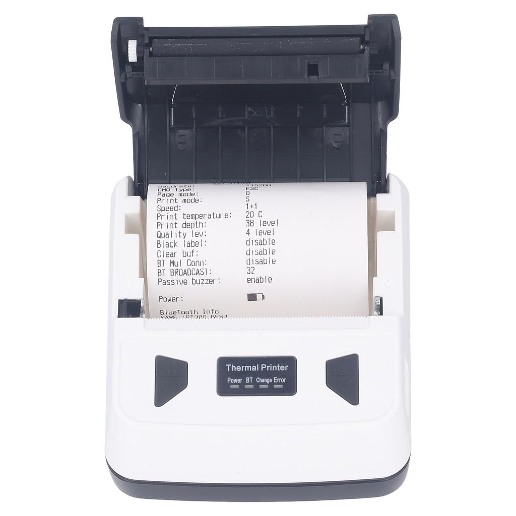 Thermal Printer Bluetooth Portable Mini Receipt Ticket Bill POS Printing Machine White 80mm for