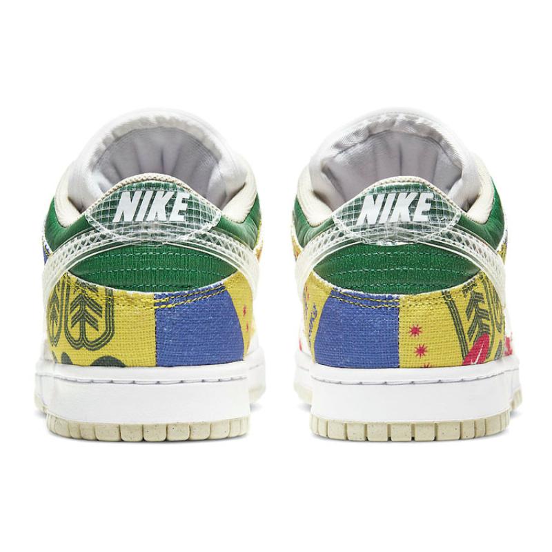 Nike Dunk SP "City Market" Skateboarding Low-top Sneakers Unisex White Multi-colour DA6125-900