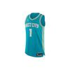 Alphanumeric Print Pullover Basketball Jersey Hornets Ball No. 1 Men Tops Blue Green DX8753-415