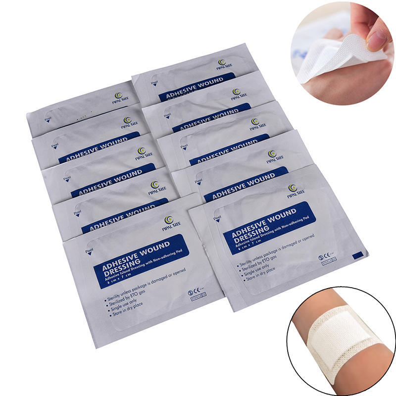 Non-Woven Medical Adhesive Wound Dressing Large Band Aid  10pcs/set Home Medicine Kit