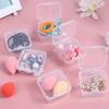 30PCS Transparent Plastic Jewelry Storage Box Mini Storage Box Container Portable Earring Ring Earplugs Packaging Storage Case
