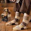 2/3/5 Pairs Winter Socks Thick Cotton Socks Keep Warm Mid-Tube Stocking Plaid Stocking Unisex One Size Fits All Leisure Sports Couple Socks