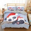 Panda Bear Bedding Sets Animal Duvet Cover Twin Full Single Size and Pillowcase Home Textile 3D Print Bedclothes for Kids Child