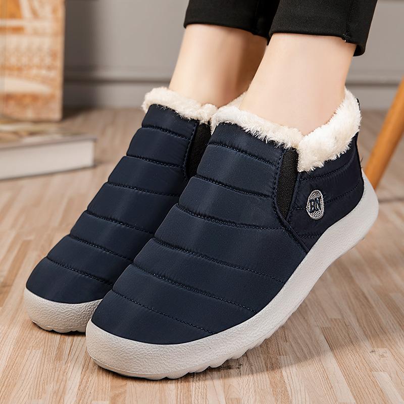 Shoes, Men and Women Winter Warm Cotton Shoes, Soft Sole Snow Boots EVA Light Sole 35-47 Large Size Men and Women