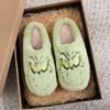 Grinch Funny Slippers Winter Cotton Shoes Lightweight Non Slip Slippers Indoor Outdoor Home Slippers Cute Christmas House Slippers