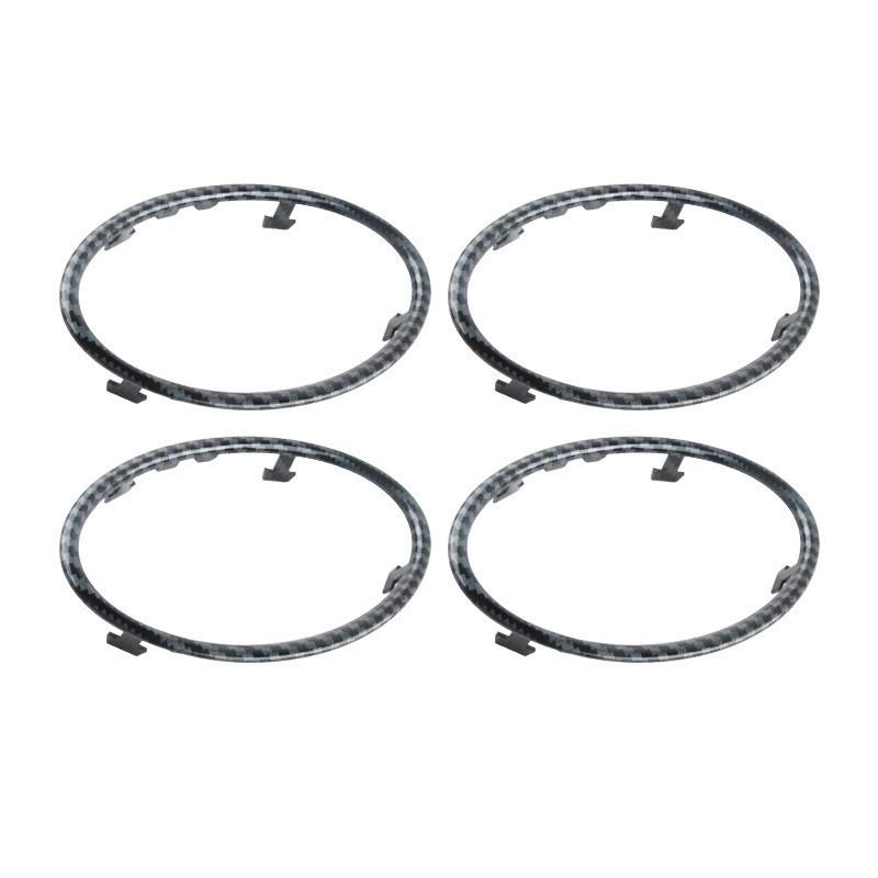 4PCS Car Air Conditioning Trim Outlet Decoration Circle Ring Sticker For Ford Focus 2 MK2 2005-2013 Auto Accessories