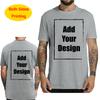 DIY05 Custom T Shirt for Men Front Back Print Make Your Design Logo Text Gift Tshirt 100% Cotton Made