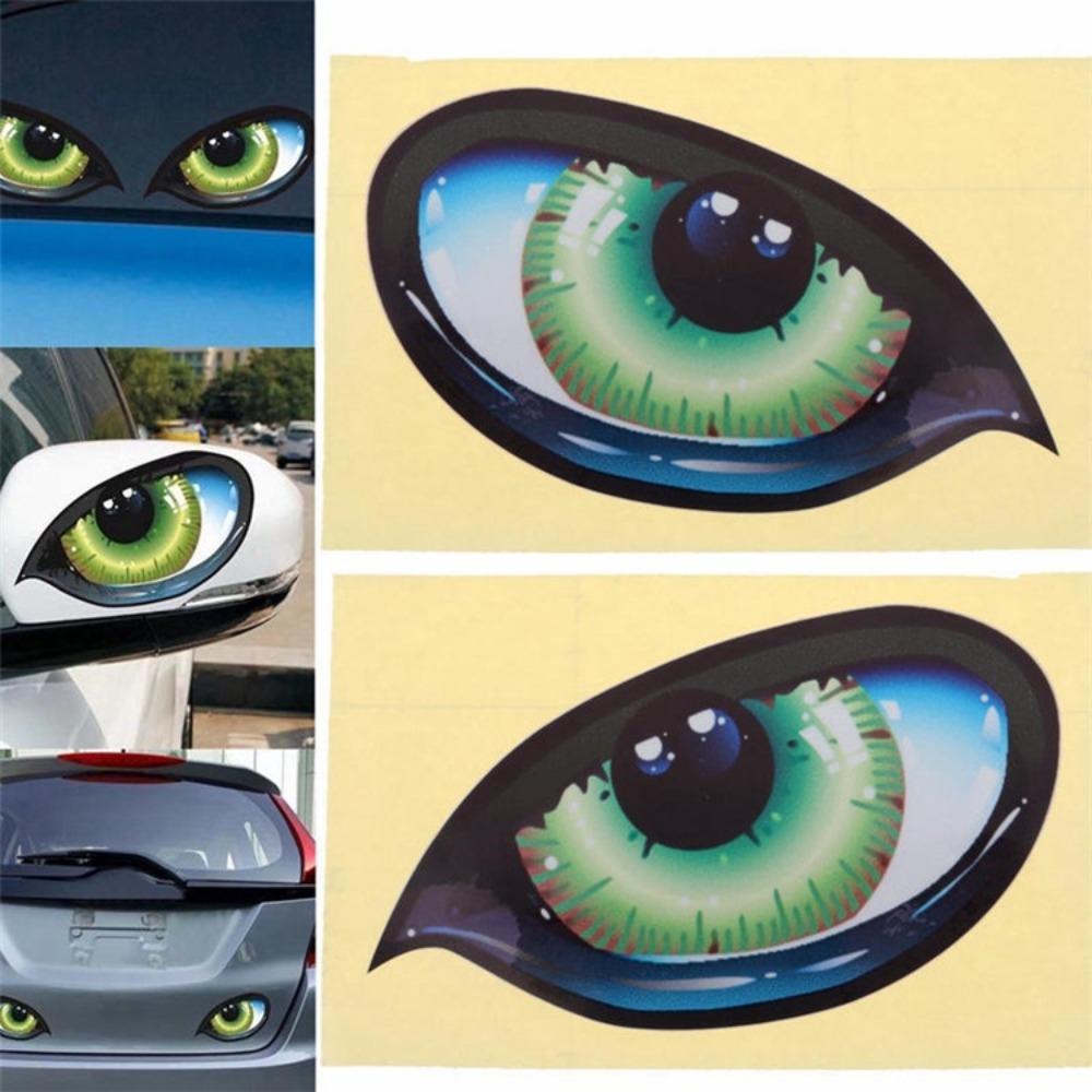 2 шт. Светоотражающие автомобильные наклейки 3D стерео стайлинг кузова автомобиля оконные наклейки заднее лобовое стекло