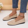 Spring and Autumn New Ladies Solid Color Low-top Shoes Fashion New Casual Women's Knitted Flat Loafers Shoes for Women