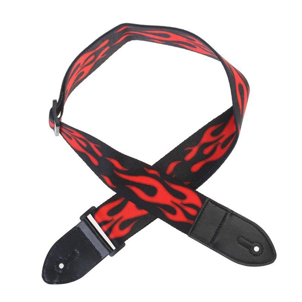 Fashion Multi-Color Adjustable High Quality Guitar Strap Nylon Bass Belt Blue Lighting Design