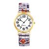 Bohemian Watch with Elastic Strap and Arabic One Size Fits Floral Waterproof Quartz Watch with Stretchable Stainless Steel Analog Colorful Ethnic