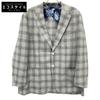 2010 Серый Шелк Лен Шерсть Гленчек 2B Приталенный Пиджак Пиджак 60 серый Б/У
