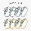 925 Sterling Silver High Quality Luxury Sparkling Zirconia Finger Ring For Women Classic Wedding Engagement Jewelry