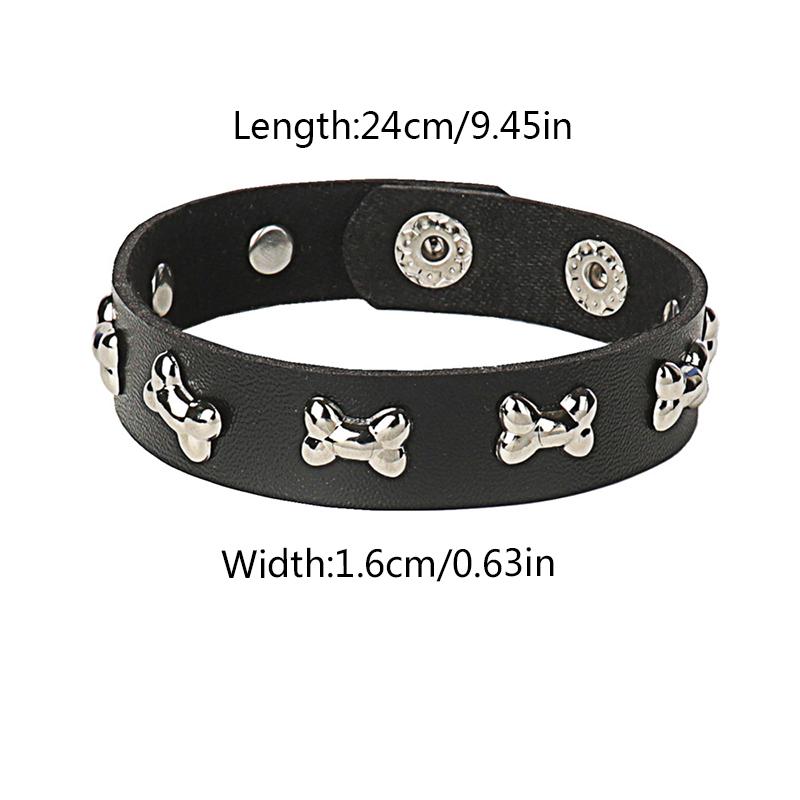 Women/Men Men Women Leather Wristband Men Women Gift Punk Style Leather Bracelet Cosplay Jewelry