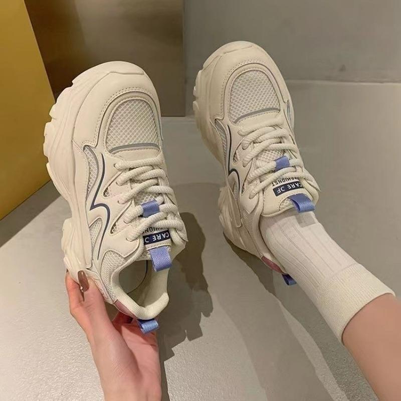 Fashion Trendy Dad Shoes for Women 2024 New Thick Sole Height Increasing Versatile Breathable Casual Sports Shoes Zapatillas De Deporte