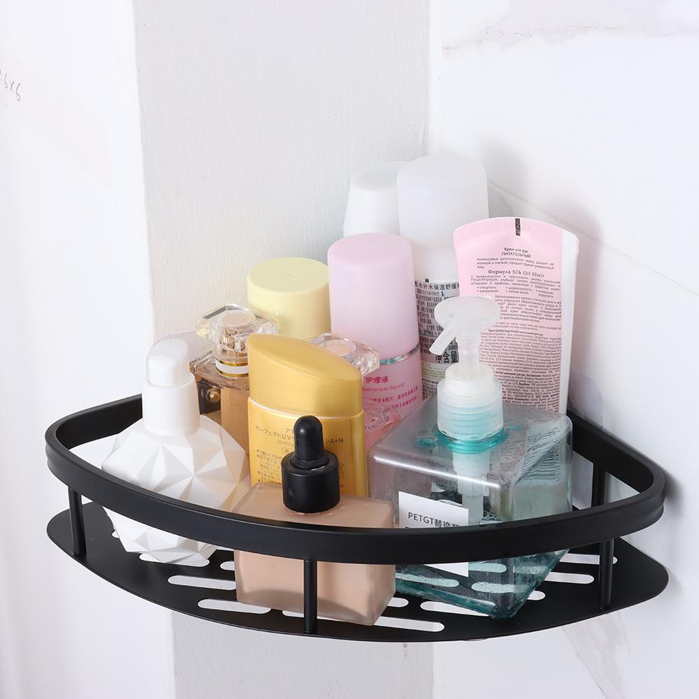 Wall Mount Shower Storage Rack Holder Aluminum Shampoo Storage Rack Holders Bathroom