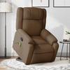 VidaXL Reclining Massage Armchair Brown Fabric 3205218
