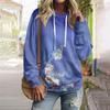 Women's Fall And Winter Printed Pullover Hooded Sweatshirt Long Sleeve Fashion Sweatshirt